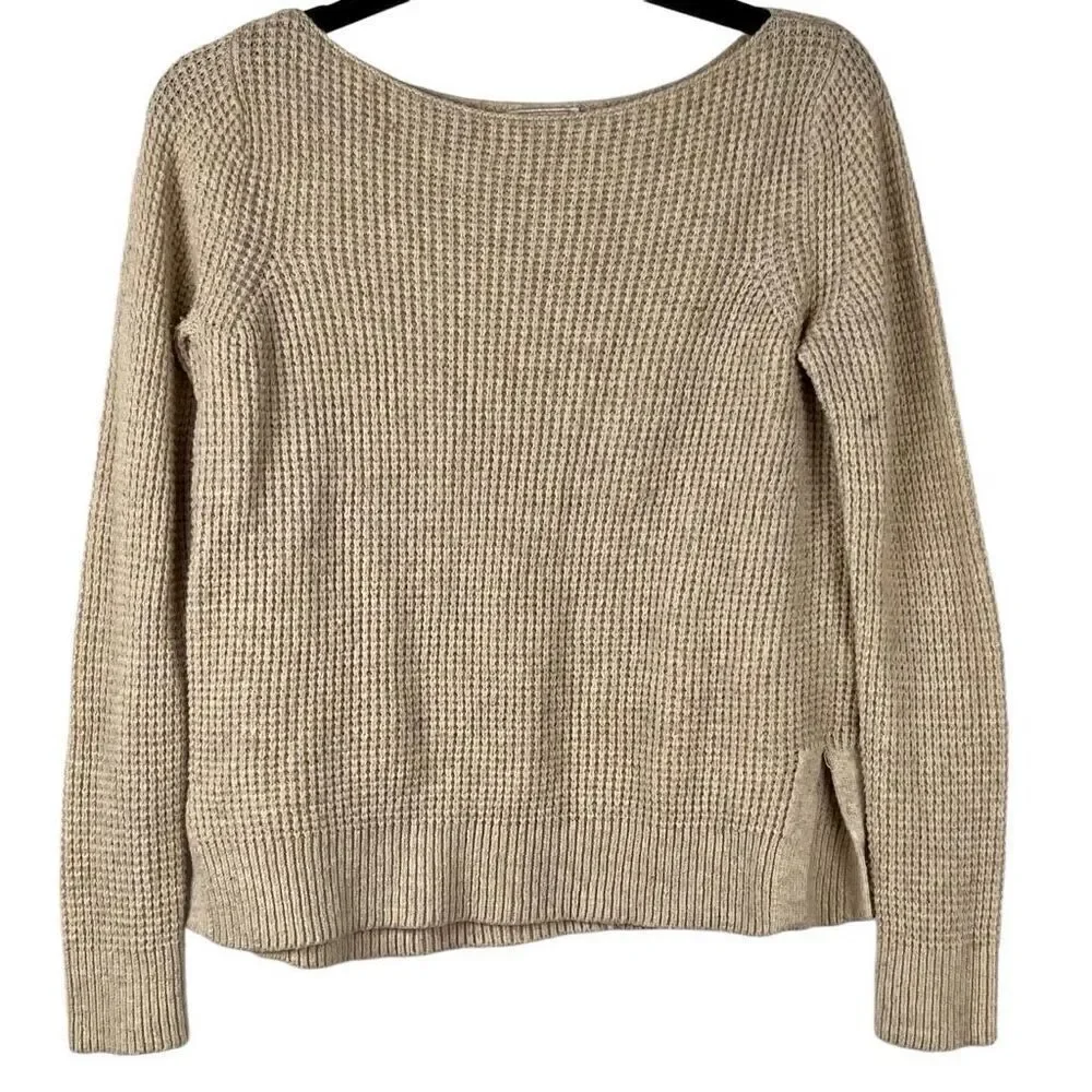 Gap Wide Neck Waffle Sweater XS